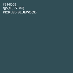 #314D55 - Pickled Bluewood Color Image